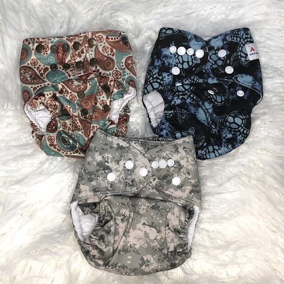 3 cloth pocket diapers - Picture 2 of 2